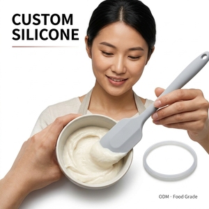 Spatule en silicone de qualité alimentaire, outil de cuisine moulé par injection sur mesure, flexible, antiadhésif, gadget de pâtisserie, fabriqué en Chine - Product Image 3