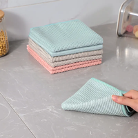 Chiffons de nettoyage en microfibre en vrac, doux, absorbants, séchage rapide, réutilisables, lavables en machine pour le nettoyage de la maison et de la cuisine