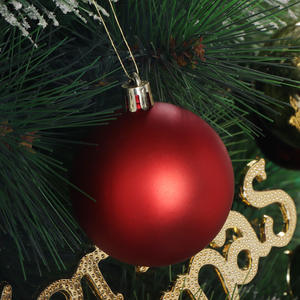 Colgante de bola de plástico galvanizado de alta calidad de 3cm, 4cm, 8cm, 48 Uds., adornos modelo para árboles de Navidad para el hogar - Product Image 6