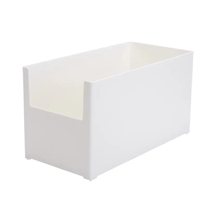 Vente chaude Grande Boîte De Rangement En Plastique À Angle Droit pour Cuisine Ménage Articles Divers Porte-Jouets Debout Type 0rganizing Box