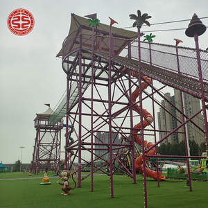 Manèges de parc d'attractions, aire de jeux extérieure pour enfants, jeux pour enfants, pont suspendu, aire de jeux extérieure, <span class=keywords><strong>filet</strong></span> d'escalade pour enfants, articles d'amusement - Product Image 4