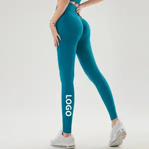 Yüksek bel dikişsiz ezme popo Buttery yumuşak Yoga pantolon Legging kadınlar için 2023 Yoga dikişsiz tayt - Product Image 1