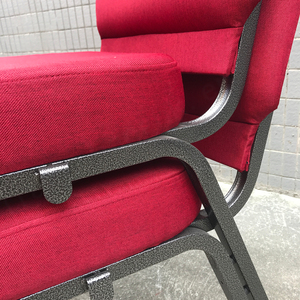 Cómoda silla verde Fuerte para Iglesia, de color verde, a la medida - Product Image 4