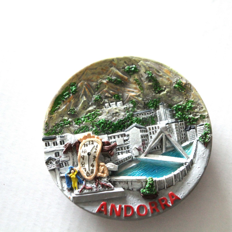 Magnete Da Frigorifero 3D Andorra - Souvenir Da Viaggio In Resina O