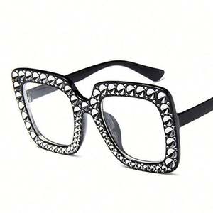 Lunettes de soleil surdimensionnées carrées UV400 pour hommes et femmes, style vintage, avec logo personnalisé, collection 2025 – Nouveauté très prisée - Product Image 6