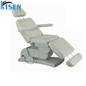 Table de massage électrique en cuir incurvée KISEN personnalisée pour soins du visage et cils, idéale pour salons de beauté et hôtels – Stock disponible - Product Image 1
