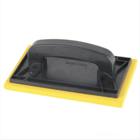 Truelle à enduire en mousse EVA de qualité industrielle 22x13cm, avec encoches, poignée ergonomique en plastique noir/jaune pour carrelage