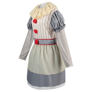 Costume <span class=keywords><strong>de</strong></span> Clown <span class=keywords><strong>d</strong></span>'Horreur Amusant pour Femme, Style Jour des Morts, pour Halloween, Cosplay et Spectacles Scéniques - Product Image 2