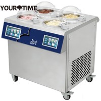 150L/H Verstelbare Mengsnelheid Verticale Ambachtelijke Gelatomachine Commerciële Batch Maker Vriesmachine Italiaanse IJsmachine
