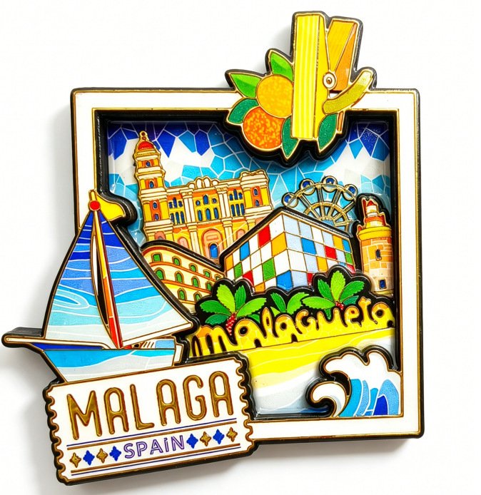 Estilo Málaga 1 (Lámina Dorada + Goteo de Pegamento)