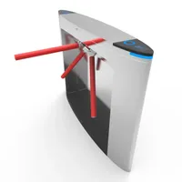 Portique tournant à trois bras avec lecteur RFID et code QR pour système de contrôle d'accès pour bureaux et écoles