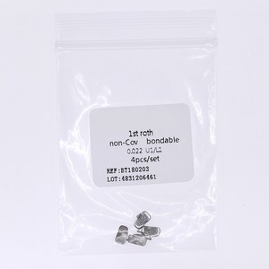 Tube buccal Roth 0.022 U1/L1 non-couvrant, adhésible, lot de 4 pièces, orthodontique, à base de maille, tube simple - Product Image 1