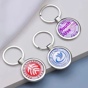 Custom Double Sided Crystal Keychain Metal Alloy Photo <strong>Engraving</strong> University Badge Graduation Souvenir <strong>Key</strong> <strong>Ring</strong> - Product Image 5
