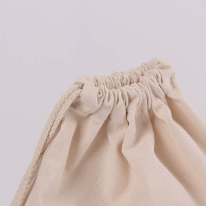 Sac à linge écologique en coton biologique 100% avec ficelles, avec logo personnalisé, <span class=keywords><strong>petite</strong></span> pochette en toile blanche, sac à poussière en coton pour le <span class=keywords><strong>rangement</strong></span> - Product Image 3