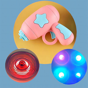 Đĩa bay phóng Đồ chơi con quay hồi chuyển Súng với súng bình thường đĩa bay ánh sáng đĩa bay quay đầu 7 chiếc đồ chơi ngoài trời trong nhà trò chơi - Product Image 3