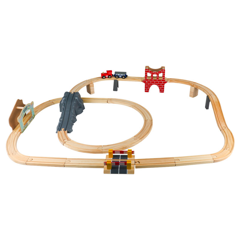 High Quality Wooden Animal Train Railway