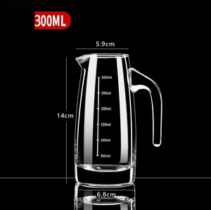 Set Dispenser Anggur Tebal untuk Penggunaan Komersial, Dispenser Anggur Bergradasi 100ml, Dekanter Kaca untuk Anggur Merah dan Minuman Keras - Product Image 2