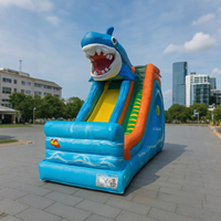 Vente flash Nouveau toboggan aquatique gonflable sur le thème des animaux Parc aquatique géant Château gonflable Couleur et taille personnalisées PVC résistant Trampoline Park