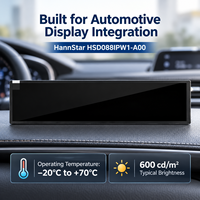 Panel LCD Bar Bentang 8 Inci, Modul 8,8 Inci 1920x480 IPS MIPI 40 Pin