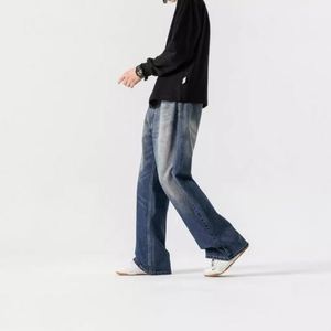 New Product 100% Cotton Custom Design High Quality Casual <b>Men's</b> Denim Baggy Style Comfortable <b>Jeans</b> for <b>Men</b> - Product Image 3