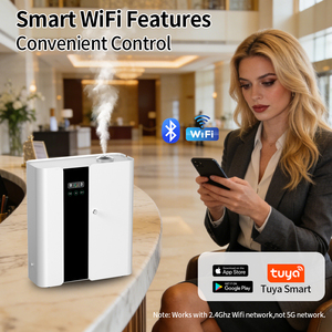 Siweiyi Factory Direct 1000ml HVAC Hotel Scent <b>Diffuser</b> System APP Controlled Metal <b>Aroma</b> Machine with 1 Year Warranty - Product Image 6