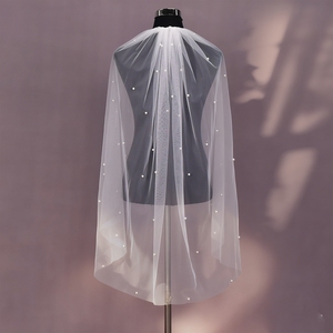<span class=keywords><strong>Voile</strong></span> de mariée YouLaPan V270 de haute qualité, simple couche, en maille douce, accessoires de mariée flottants et charmants - Product Image 1