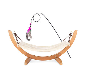 Elegante, suministros para mascotas, interior <span class=keywords><strong>de</strong></span> lujo <span class=keywords><strong>de</strong></span> <span class=keywords><strong>madera</strong></span> colgante gato <span class=keywords><strong>hamaca</strong></span> cama - Product Image 2