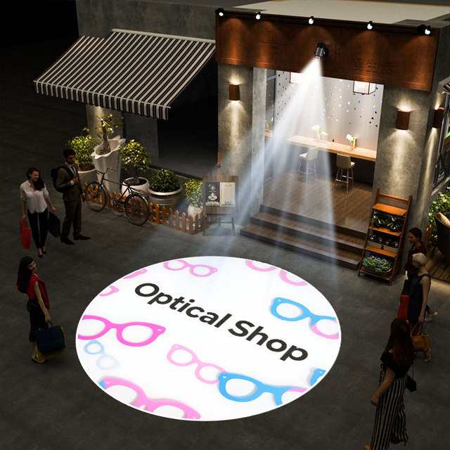 Custom Logo Projector Light Outdoor Waterproof Gobo Projector 40W60W 100W 150W 200W LED Advertising Lights for Business Branding