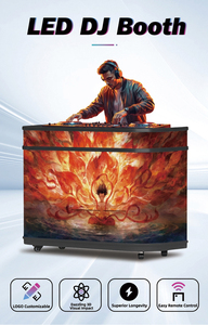 Stage Effect DJ Booth with Digital Screen Display, Aluminum Truss <b>Frame</b>, Custom Logo for Event Facade - Product Image 2
