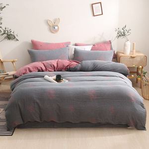 <span class=keywords><strong>Amazon</strong></span> diseño personalizado de cama 100% algodón cubierta rey tamaño de colchas ropa de cama colchas - Product Image 2