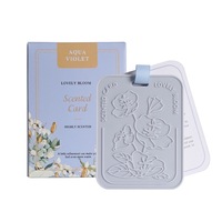 Tablette d'aromathérapie en plâtre suspendu avec logo en relief personnalisé pierre de diffuseur d'arôme en céramique parfumée non parfumée