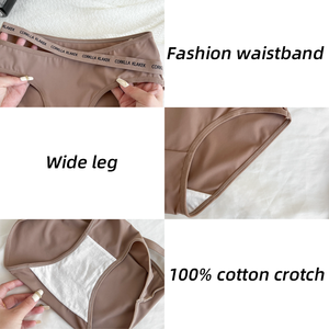 Braguitas <span class=keywords><strong>de</strong></span> Mujer <span class=keywords><strong>de</strong></span> Tiro Medio que Absorben la Humedad, Ropa Interior Sexy, Sin Arrugas/Sin Rozaduras, Finas, Transpirables, Modernas, <span class=keywords><strong>para</strong></span> Uso Diario - Product Image 2