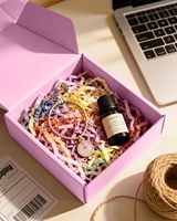 Cajas de Cartón Rosa en Oferta, Cajas de Envío Reciclables, Cartón Corrugado de Color, Caja Pequeña para Envíos, Almacenamiento y Regalos, para Perfumes