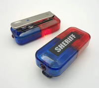 Guía de tráfico Ciclismo nocturno Recargable Led Intermitente Clip DE SEGURIDAD Luz Sheriff Advertencia Strobe Hombro Flasher
