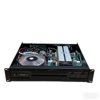 Penguat Daya Profesional Premium Komersial 2 Kanal H10 Kelas H 1000W 2U Rakit Rak yang Tahan Lama untuk Sistem PA Panggung, Bar, dan Pesta