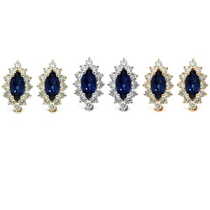 Boucles d'oreilles clous en or blanc 18 carats de haute qualité, design vintage et tendance, plaqué or, pour mariage, fête ou cadeau, vente en gros Hong Kong - Product Image 4