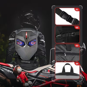 Sac à dos de moto intelligent LED étanche avec affichage DIY, sac à dos de jour lumineux pour motard, Mochilas - Product Image 1