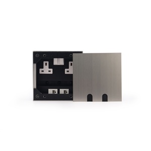 Caja de Piso Moderna para Tomacorrientes Eléctricos con RJ45 y Tomas de Corriente para Salas de Conferencias - Product Image 2