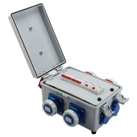 Boîte de distribution d'alimentation monophasée Ceeform 32A 16A, indice de protection IP67, 220V, 4 prises, verrouillage à clé, prise électrique extérieure en ABS