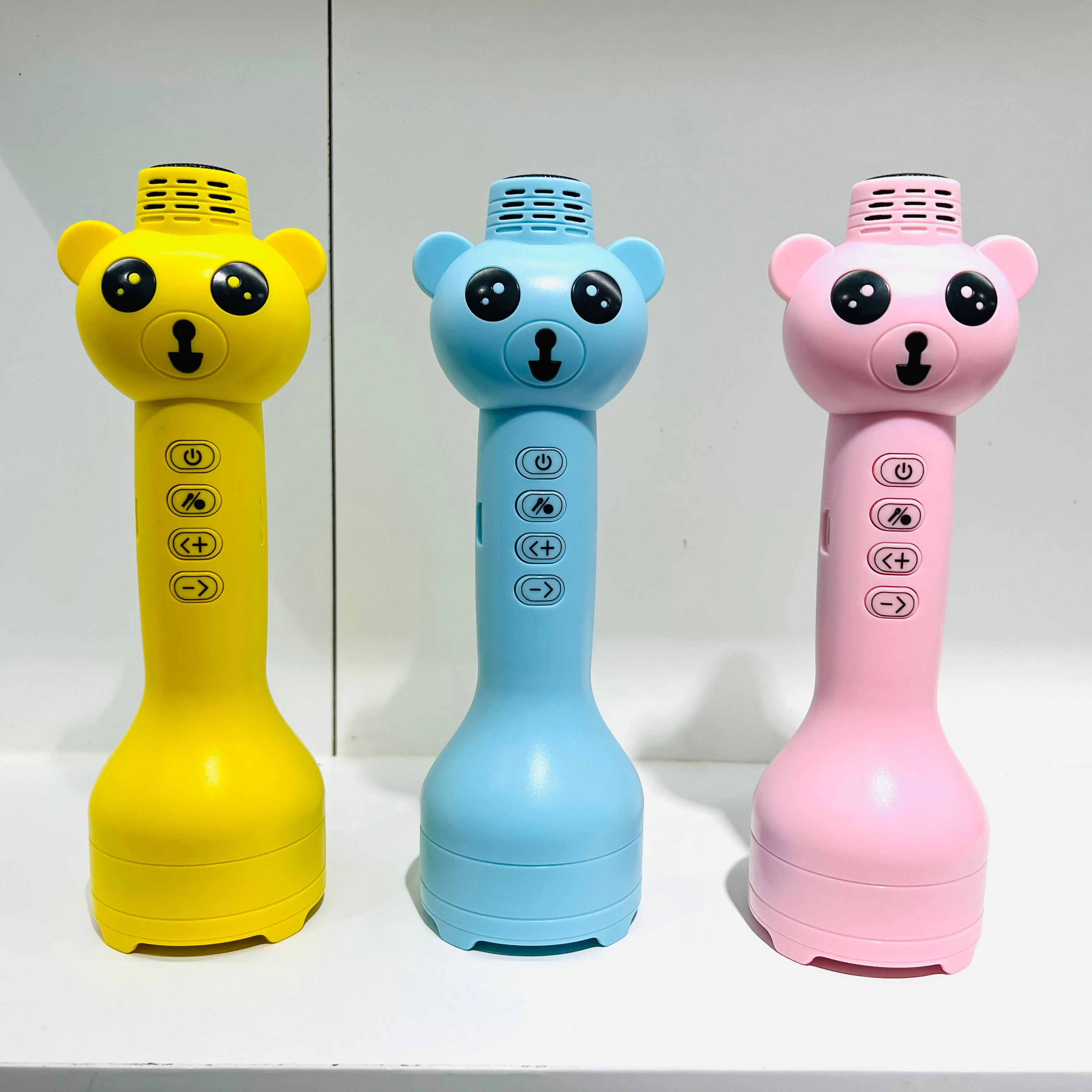 Новый мультяшный мини V10 беспроводной микрофон динамик для детей пение KTV конденсаторный микрофон 5 Вт ручной микрофон лучшие подарки