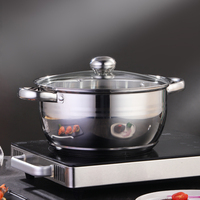 Produsen grosir Set perlengkapan makan terbaik desini Panci Stainless Steel Set Panci dapat disesuaikan Pot dukungan buah