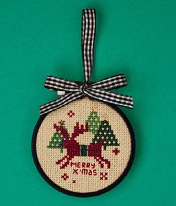 [3] organizador de hilo preclasificado Reno Kit de punto de cruz Juego de principiantes Ornamento - Product Image 2