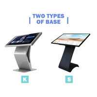 Kiosque publicitaire numérique Android 2K 4K à écran tactile de 32/55 pouces, sur pied, IP54, pour affichage intérieur avec animation