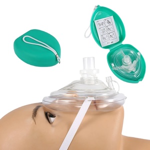Mascarilla de Bolsillo para RCP de Uso Profesional, con Etiqueta Personalizada, para Primeros Auxilios, <span class=keywords><strong>Rescate</strong></span> de Adultos e Infantes, Ajuste Cómodo para Entrenamiento - Product Image 1