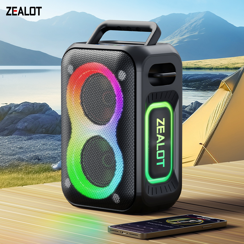 Zealot PT02 Portable Indoor/Outdoor for Speaker 60W Power 8000mAh