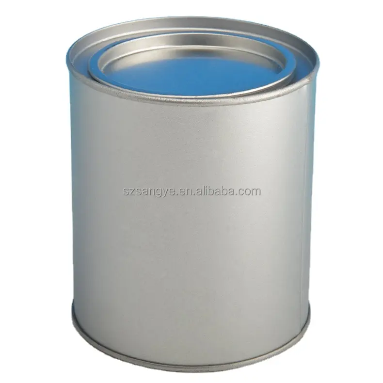 Comprar atacado redondo metal latas de lata vazias com tampas