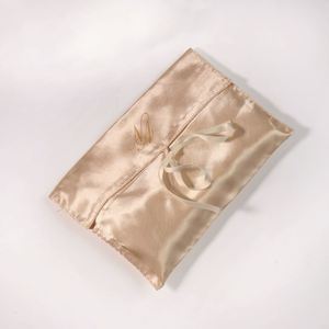 Bolsa de Satén con Logotipo Personalizado, Bolsa para Ropa de Bebé, Bolsa de Lujo para Pelucas, Bolsa de Satén con Solapa para Cosméticos - Product Image 5