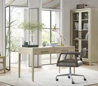 Bureau en bois massif de chêne américain moderne - Bureau/ébénisterie/écriture personnalisable au design minimaliste pour usage domestique ou commercial