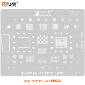 Outil de réparation de <span class=keywords><strong>carte</strong></span> mère Amaoe Middle Layer, acier, maille en étain, gabarit de reboulage BGA pour CPU pour IP <span class=keywords><strong>6</strong></span>/7/8/X/XS/11/12/13/14/<span class=keywords><strong>S</strong></span>/P/PM/Mini - Product Image 3