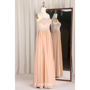 Aline transparente Fishbone bordado rebordear satén largo Vestido De noche Chaozhou Factory's Modern Bridesmaid Vestido De <span class=keywords><strong>Fiesta</strong></span> - Product Image 2